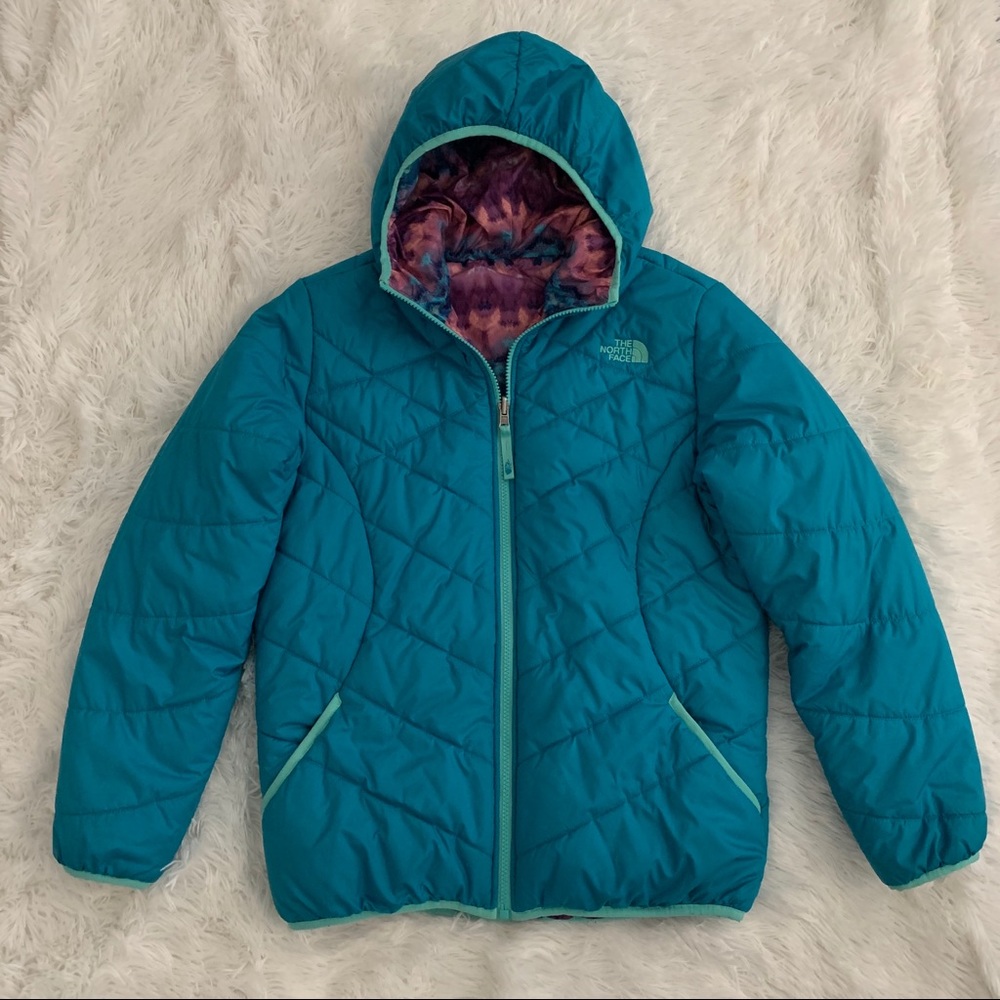 EUC girls reversible North Face puffier